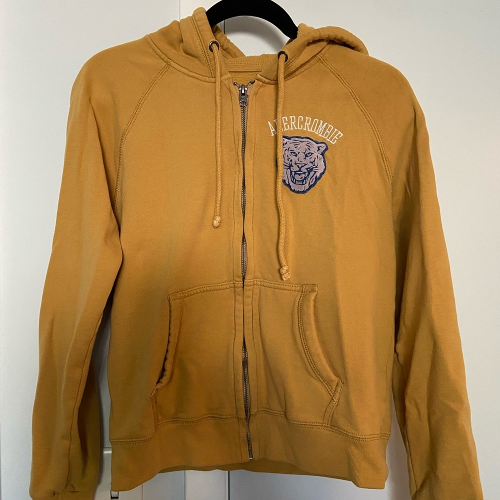 Abercrombie & Fitch Hoodie, Mustard Yellow